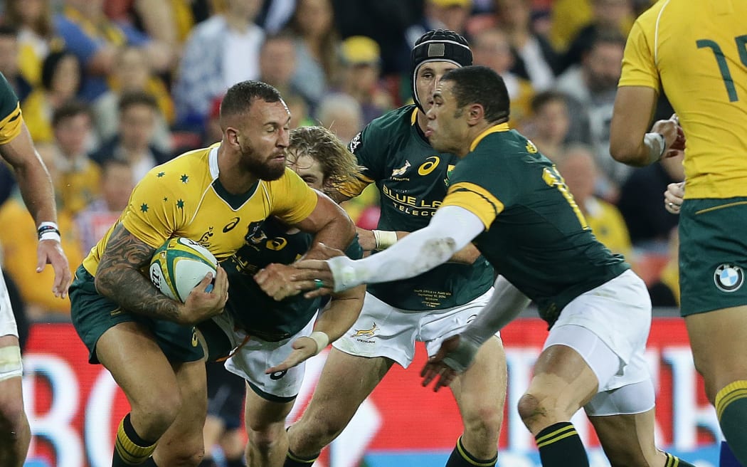 Quade Cooper in action against the Springboks 2016.