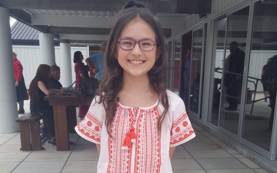 Teodria Cotiga and her parents became New Zealand citizens today.