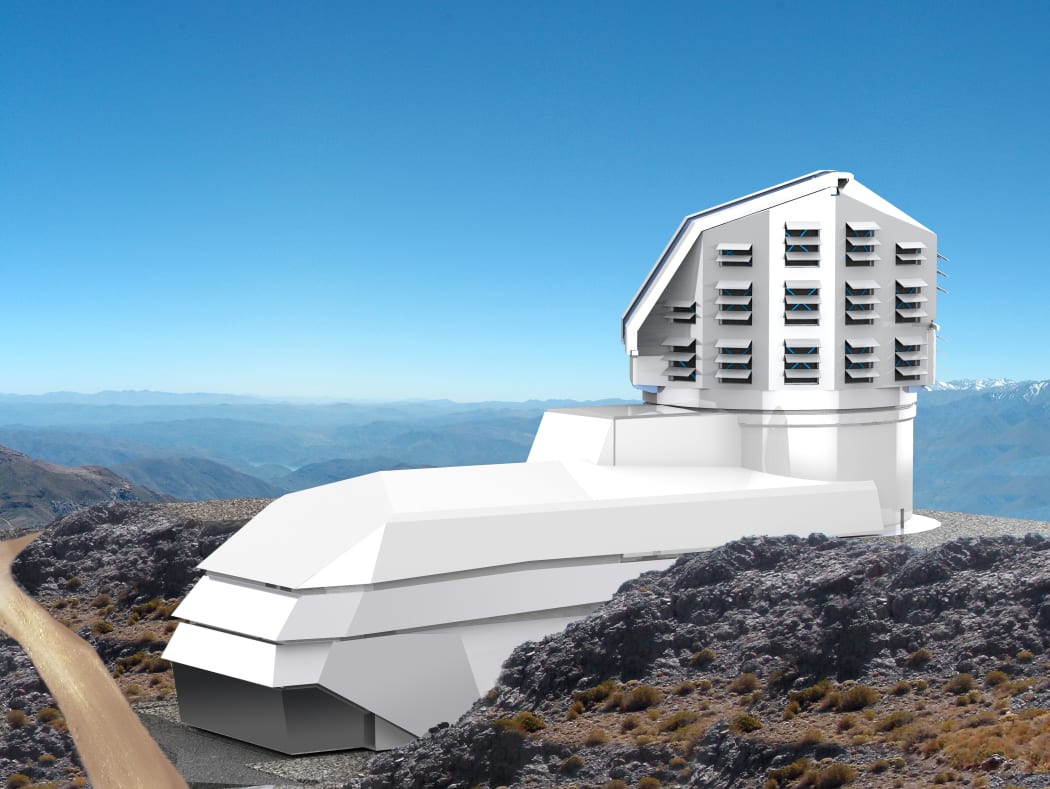 An impression of what the Large Synoptic Survey Telescope will look like.