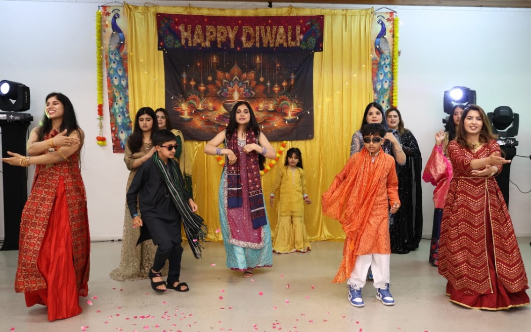 Diwali celebrations in Auckland by Sindhi Sangat New Zealand on 10 November 2024.