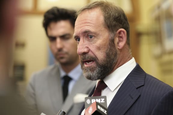 Andrew Little speaks to media at parliament 30 April 2019