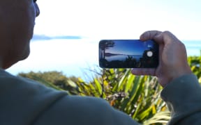 Te Parawhau kaumatua Fred Tito checks out potential Whangārei Harbour tsunami action on Friday 5 March