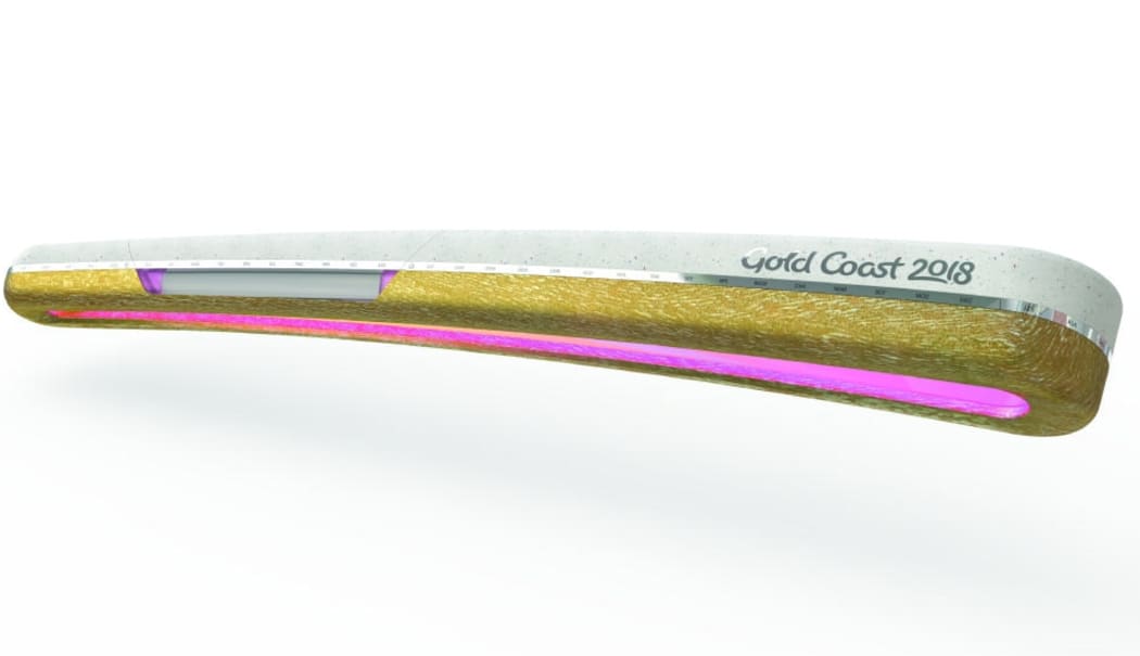 The Queen's Baton for the Gold Coach Commonwealth Games has arrived in New Zealand.