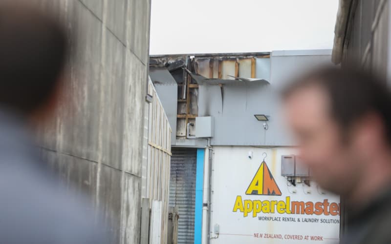 Fire destroys Apparelmaster warehouse in Petone | RNZ