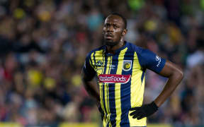 Central Coast Mariners player Usain Bolt.