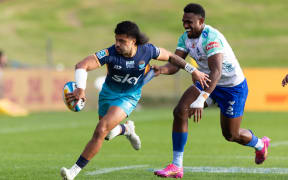 Moana Pasifika halfback Jonathan Taumateine during the - Super Rugby Paciﬁc - Moana Pasiﬁka v Fijian Drua at North Harbour Stadium, Auckland - on Saturday  26th  April  2025.
Photo credit: Brett Phibbs / www.photosport.nz