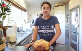 Athalia Oliver has practiced her baking during the lockdown.