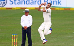 Tim Southee during day one of the first test match between South Africa and New Zealand