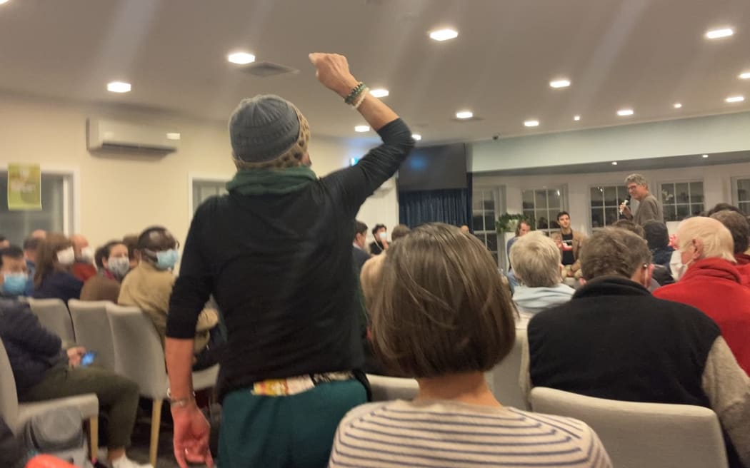 Candidates talking overtime were cut off by a cow bell, and the sound of the funeral organ.