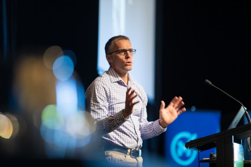 Professor Mark Patrick Taylor speaking at the 2019 New Zealand Plumbing Conference