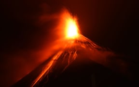Guatemalan authorities on Monday declared a red alert after the Fuego volcano erupted again, forcing almost 4,000 residents to flee.