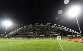 General view.
Wellington Phoenix v Melbourne City FC, Hyundai A-League, QBE Stadium, Auckland, New Zealand. 14 April 2018. © Copyright Image: Marc Shannon / www.photosport.nz.