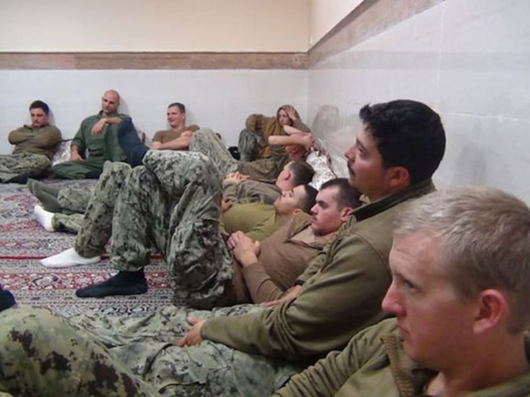 Iran's Revolutionary Guards released images of the detained US sailors.