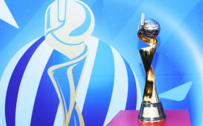 FIFA women's football world cup on display in Auckland.