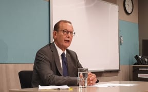 IPCA chair, Judge Colin Doherty, at the press conference ahead of the official release of the joint report with police into pursuits.