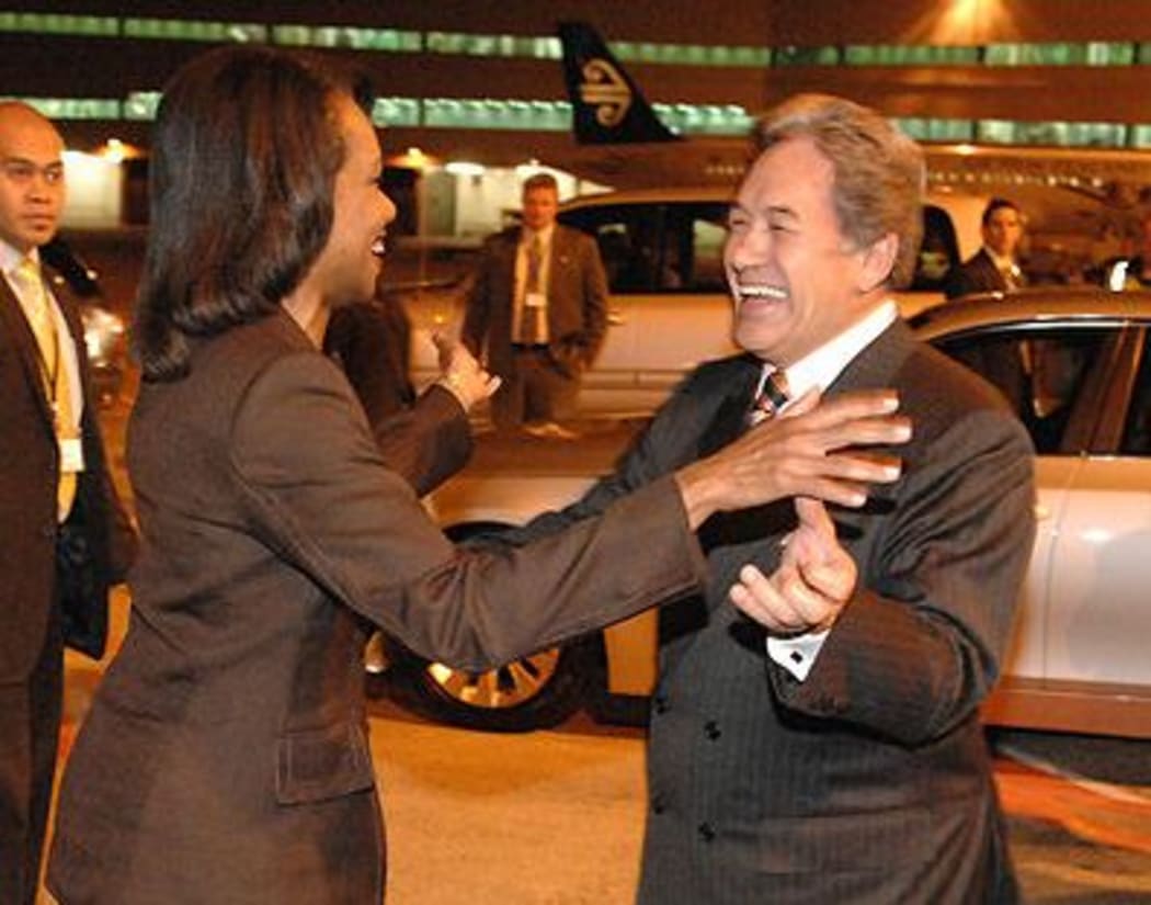 Condoleezza Rice and Winston Peters.