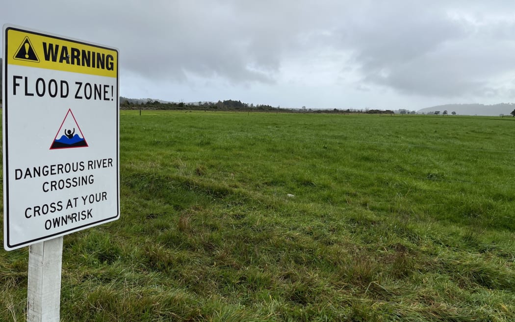 Prime farmland on the lower Waiho Flat near Docherty Creek, about 9km west of Franz Josef.