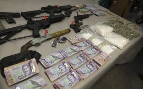 Methamphetamine, cannabis, cahsh, jewellery, gold and firearms were seized during the warrants.