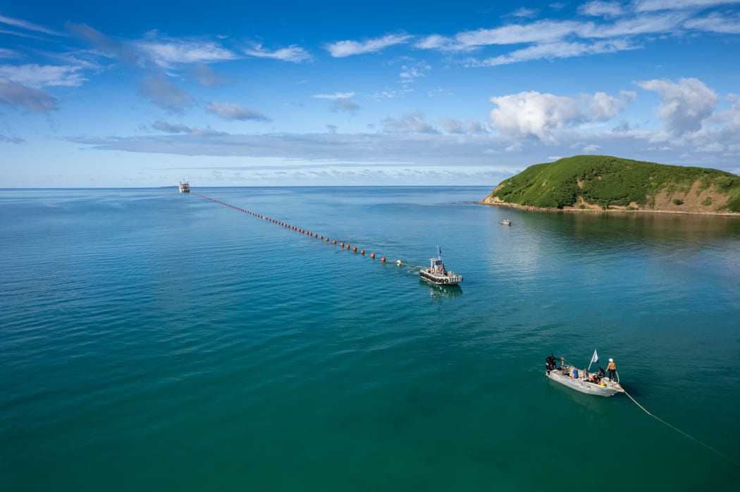 Cable work underway in New Caledonia