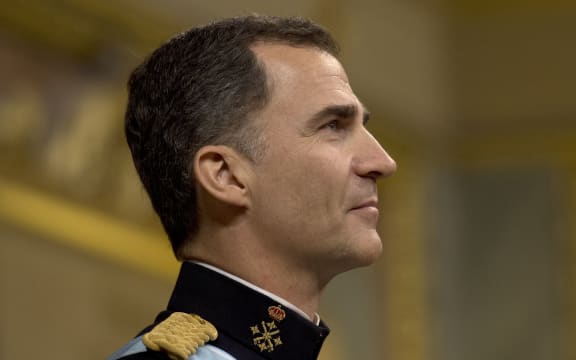 King Felipe VI during his swearing in ceremony.