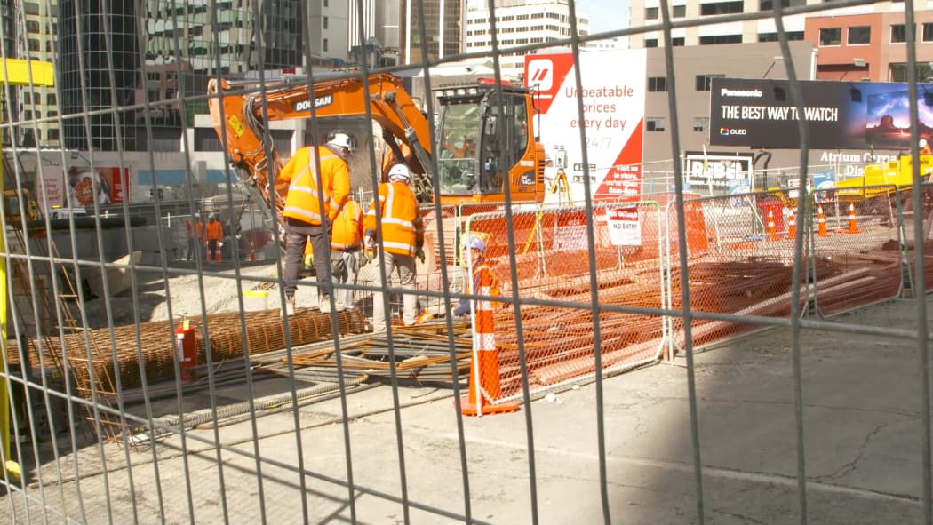 City Rail Link work on Albert St.