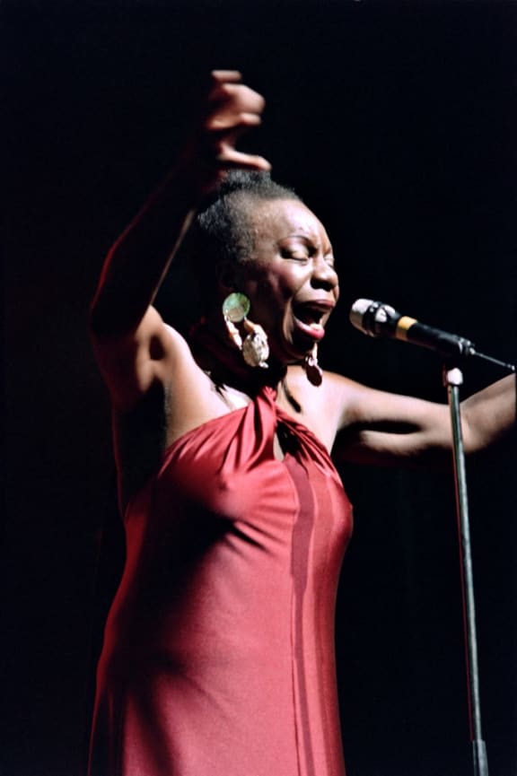 Nina Simone in concert at the Olympia Music Hall in Paris 1991.