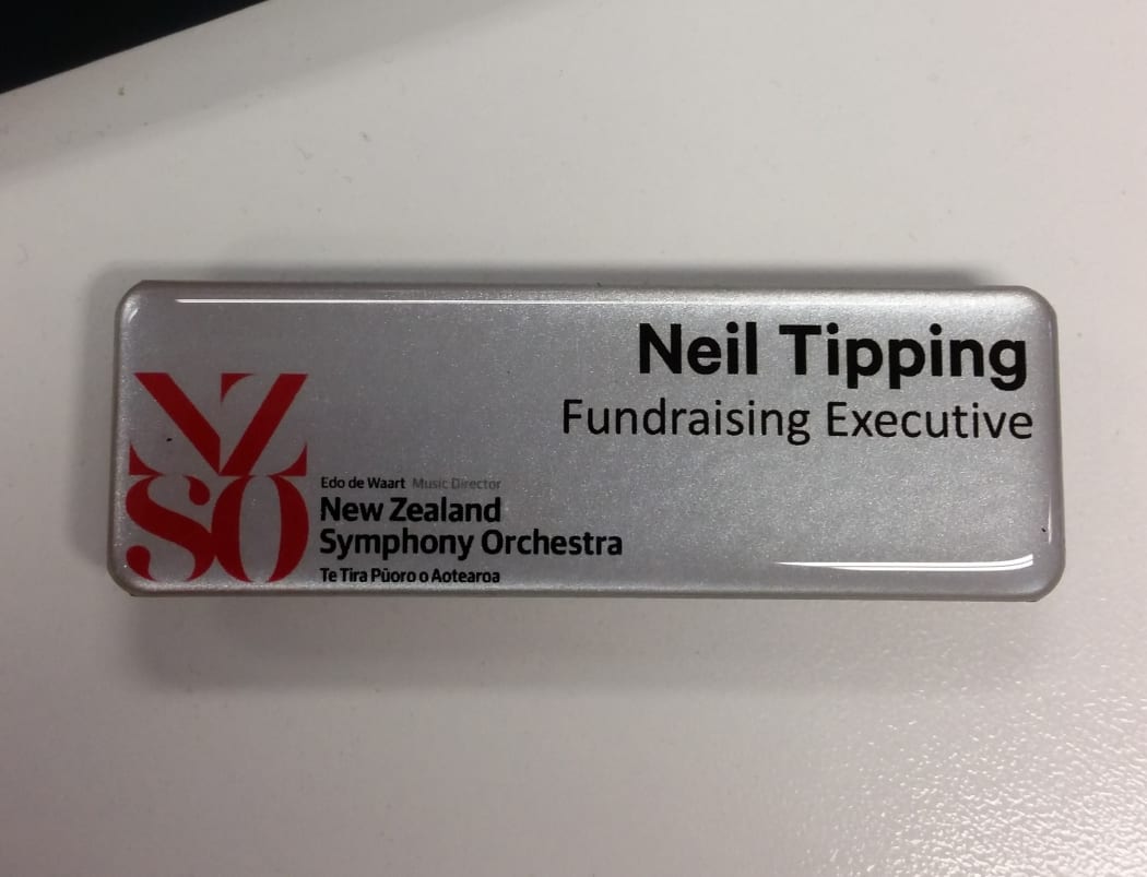 Nick's name badge at the NZSO didn't quite go to plan, leading to a nickname that stuck.