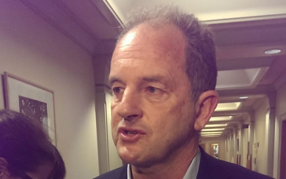 David Shearer arrives at caucus.