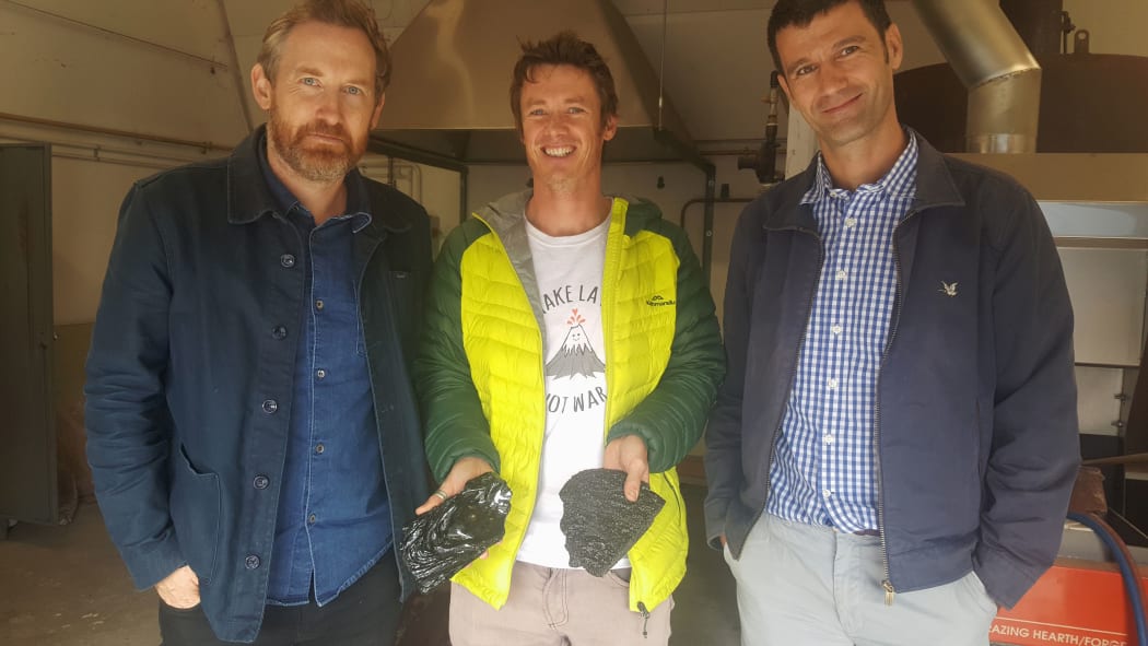 Aaron Kreisler, Ben Kennedy and Mathieu Sellier in the Lava Lab.