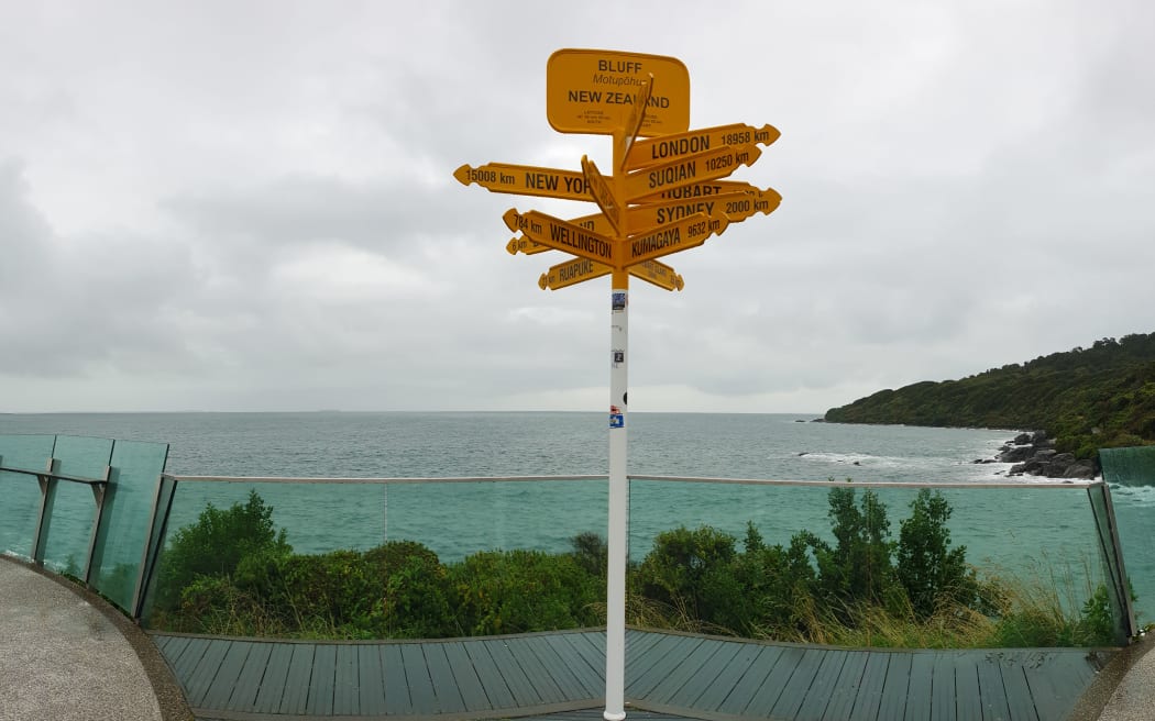 Generic photo of the signpost near Bluff