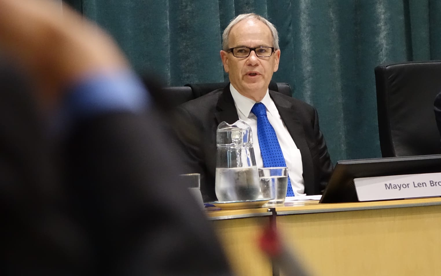 Len Brown at the Auckland Council meeting on Thursday 25 June.