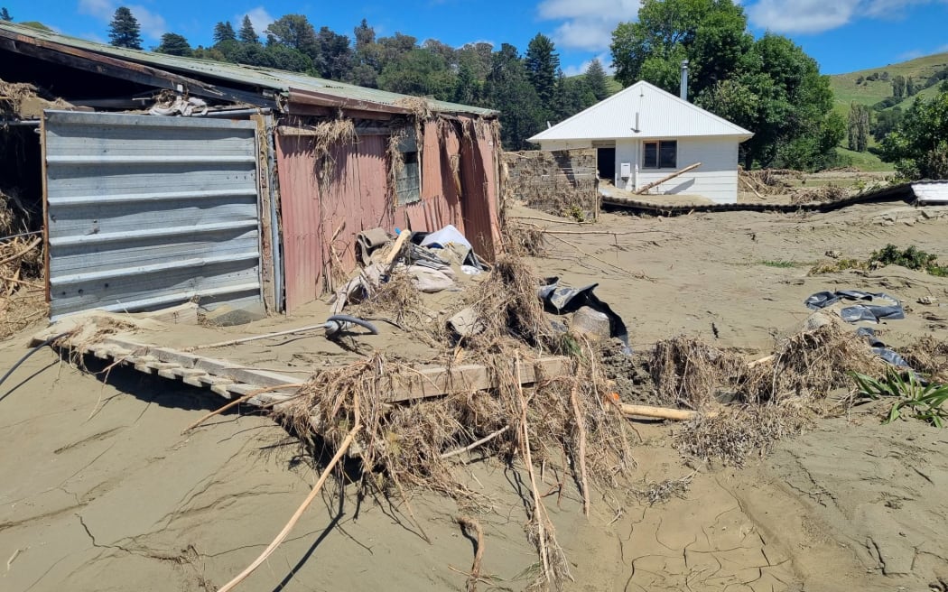 Flood damage in the Esk Valley in Hawke’s Bay.