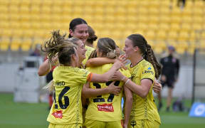 Mariana Speckmaier of the Phoenix celebrates