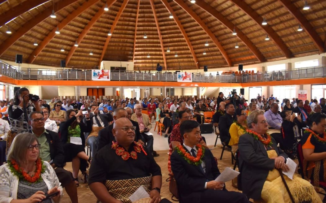 Many Tongan community leaders and foreign diplomats attended the roll-out of the Covid-19 vaccine.