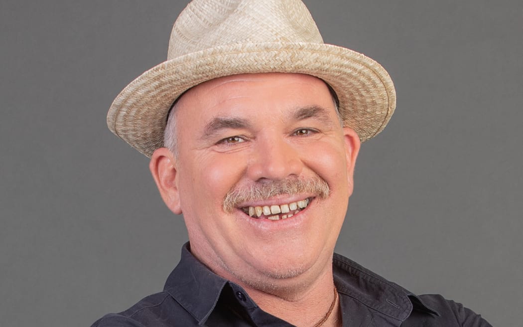 Mark Williams in front of great background