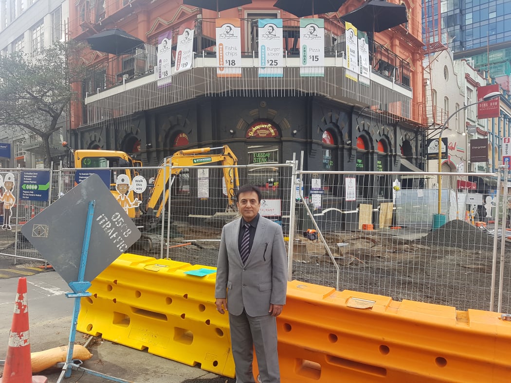 Sunny Kaushal outside the bar and restaurant he runs, The Shakespeare.