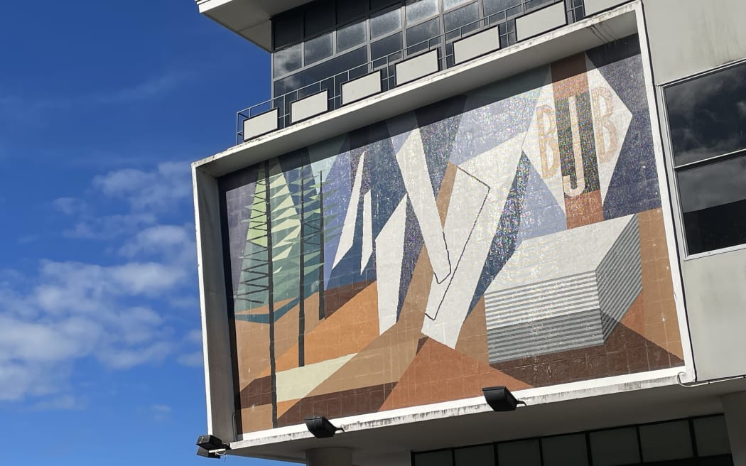 Milan Mrkusich 1958 BJ Ball mural