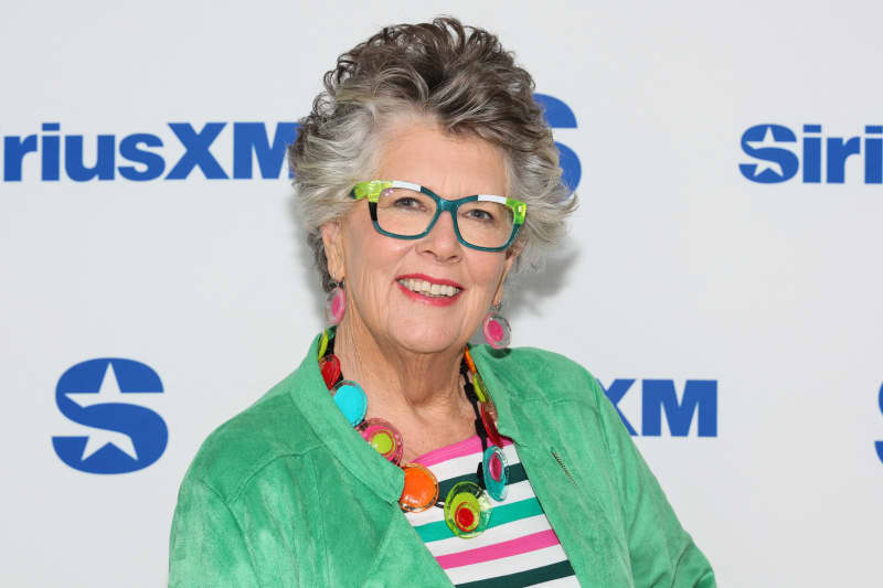 Prue Leith visits SiriusXM Studios on May 15, 2024 in New York City.