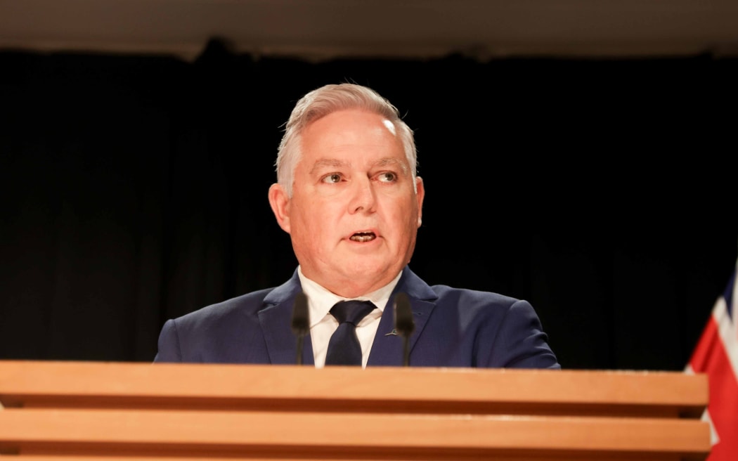 Police Minister Mark Mitchell speaks after a damning report into police conduct.