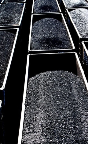 Coal in wagons