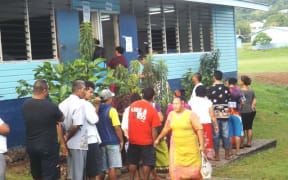 Polling station at Malifa school