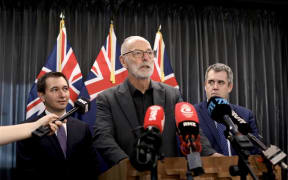 Auckland mayor Wayne Brown, Transport Minister Chris Bishop and Auckland Minister Simeon Brown unveiled the legislation at a media conference on Friday morning.