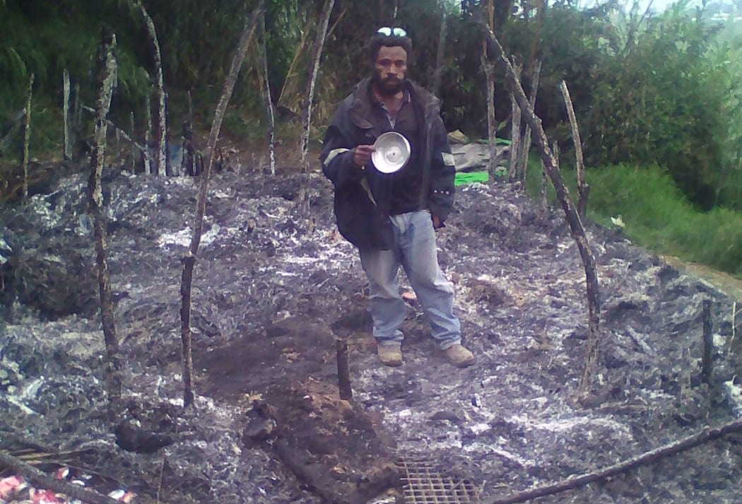 The aftermath of the Porgera fire.