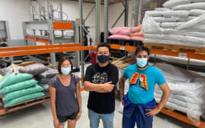 From left, Critical's chief technology officer Hanna Eastvold, chief executive and co-founder Rui Peng and engineering intern Tom Bradfield.