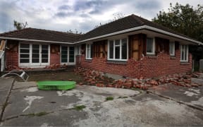 170414. Photo Diego Opatowski / RNZ. Empty  house on the red zone, Christchurch.