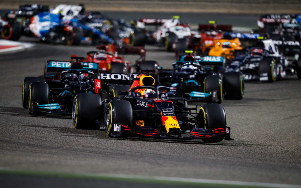 Max Verstappen leads Formula 1 Bahrain Grand Prix 2021.
