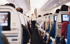 Passengers on a plane
