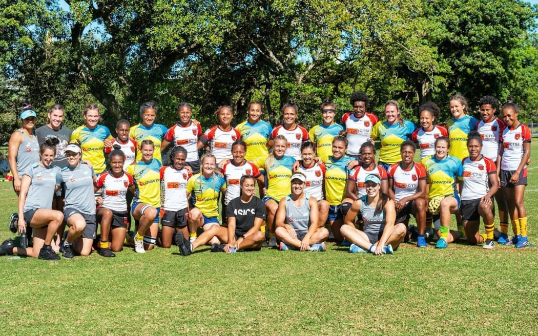 The PNG Palais played three games against the Australian women's sevens team on Friday.