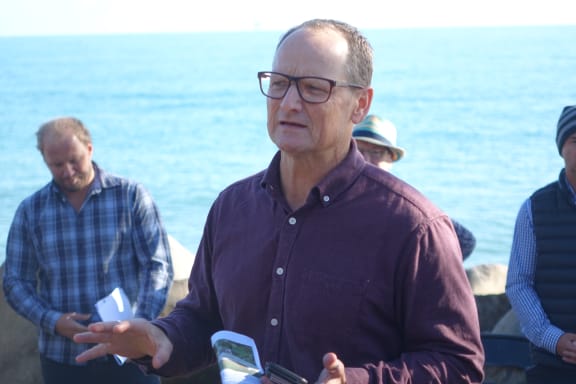 NPDC group strategy manager Liam Hodgetts says the council has not plans to extend the Onaero seawall