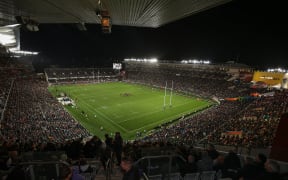 General view of Eden Park ahead of the 2021 Bledisloe Cup test.